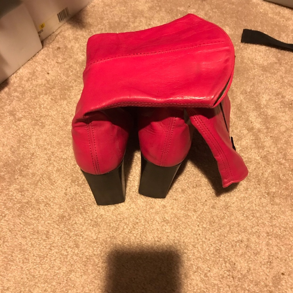 Fuchsia Pink Boots size 9